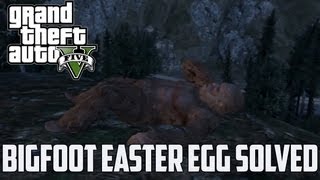 GTA 5 BIGFOOT EASTER EGG MYSTERY SOLVED How To Find and Capture Bigfoot GTA V [upl. by Tra]