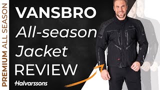 Halvarssons Vansbro  Allseason laminate ventilated motorcycle jacket [upl. by Gerda580]