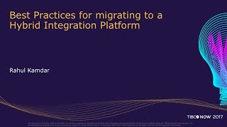 Migrating from BusinessWorks 5 to a BusinessWorks 6based Hybrid Integration Platform [upl. by Gable]