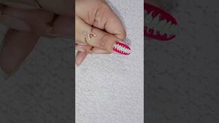 Simple nail art trending youtubeshorts youtube malayalam shorts red nailart srishtibyarya [upl. by Nwahc]