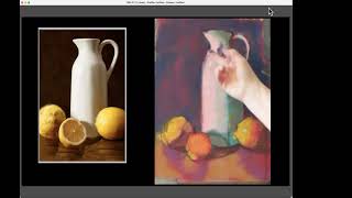 Part 2 White Pitcher amp Lemons Pastel Demo [upl. by Giselbert822]