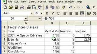 Microsoft Excel Tutorial for Beginners 3  Calculations Formulas [upl. by Brosy]