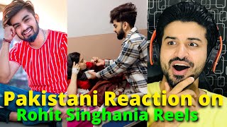 Pakistani React on Rohit Singhania Reels  Reaction Vlogger [upl. by Nolyak946]