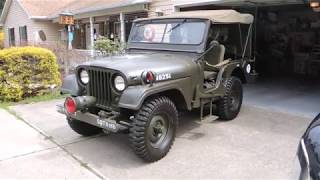 1952 Willys Army Jeep M38A1 PPI WalkAroundClassicGraycom [upl. by Zingg]