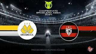 CAMPEONATO BRASILEIRO 2024  CRICIÚMA X ATLÉTICO  GO QUI 0310  1900 HS [upl. by Osric834]