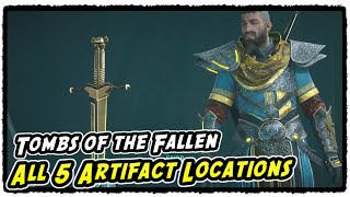 Tombs of the Fallen All 5 Artifact Locations Assassins Creed Valhalla [upl. by Kehoe]