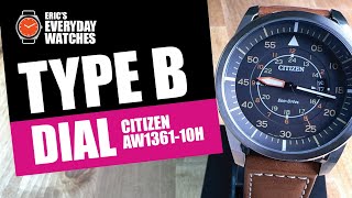 Type B Dial Citizen AW136110H [upl. by Pelage]