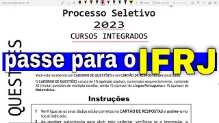 Seja aprovado no IFRJ resolvendo a última prova [upl. by Mcnalley]