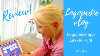 Logopedievlog 🗣  Review van de app Lekker Puh  Vlog 72 [upl. by Inalak]