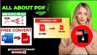 All About PDF  Compress  Split  Change format [upl. by Jit]