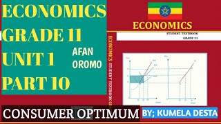 ECONOMICS GRADE 11 UNIT 1 PART 10 CONSUMER OPTIMUM [upl. by Ashien646]