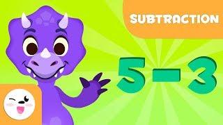 Subtractions for kids  Learn to subtract with Dinosaurs  Mathematics for kids [upl. by Oidiple]