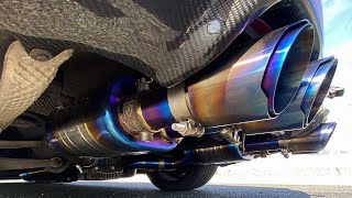 Valvetronic V2 E90 BMW M3 titanium exhaust review [upl. by Nairdna]