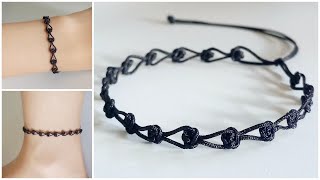 DIY easy bracelet amp anklet [upl. by Oznofla]