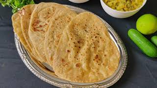 Easy to Make Soft and Flaky Whole Wheat Parathas  Triangle Paratha Recipe [upl. by Niliak151]