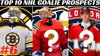 TOP 10 NHL Goalie Prospects 2021 [upl. by Sakovich]