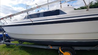 Macgregor 26x Boat  Tour and Walkaround  Headroom Comfort Review and Comparison to 26s 1 [upl. by Narah]