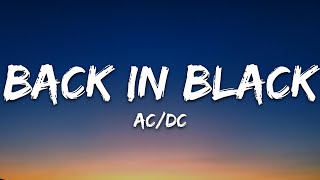 ACDC  Back In Black Lyrics [upl. by Etnuahs]