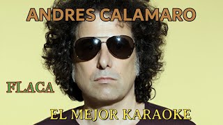 ANDRES CALAMARO FLACA  KARAOKE [upl. by Eohce]