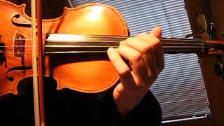 PAGANINI CAPRICE No 24 NICE 19th CENTURY GERMAN VIOLIN SOLO SOUND SAMPLE [upl. by Caesaria]