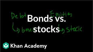 Bonds vs stocks  Stocks and bonds  Finance amp Capital Markets  Khan Academy [upl. by Corrianne]