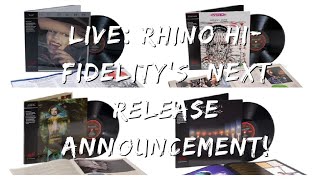 EXCLUSIVE Live Announcement of Rhino High Fidelity’s next 2 releases [upl. by Kristien]