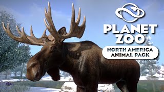 Planet Zoo  North America Animal Pack 🦏 amp Free Update 17  Overview  Fr [upl. by Nylynnej35]