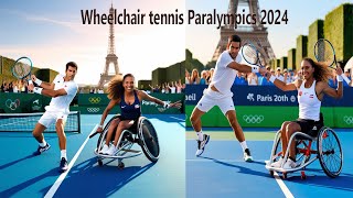 Wheelchair tennis Paralympics 2024  Exciting Moments at the Wheelchair Tennis Paralympics 2024 [upl. by Sone534]