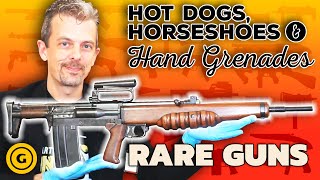 Firearms Expert Reacts To RARE Hot Dogs Horseshoes and Hand Grenades Guns [upl. by Tan400]