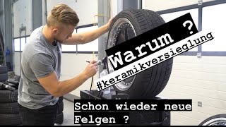 Keramikversiegelung meiner neuen Tec Gtevor 20 Zoll Felgen [upl. by Adnilemre]