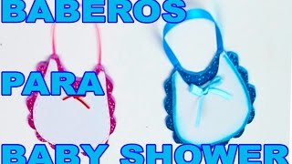 COMO HACER BABEROS DE FOAMY PARA BABY SHOWER  PASO A PASO [upl. by Slavic35]