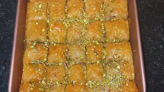 HOMEMADE TURKISH BAKLAVA RECIPE [upl. by Hittel]