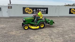 John Deere X728 Ultimate 4x4 Roding Mower [upl. by Agripina]