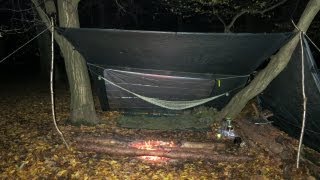 Bushcraft  Wild Camping in November England [upl. by Suertemed901]