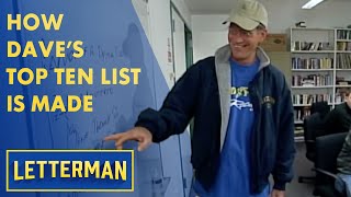 How Daves Top Ten List Is Made  Letterman [upl. by Anirav271]