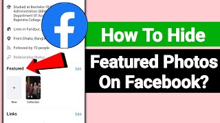 How To Hide Featured Photos On Facebook  New Update 2024 [upl. by Amees]