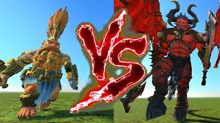 Daemon Slayer VS Daemon Prince of Khorne Total War Warhammer 3 [upl. by Rehtae]