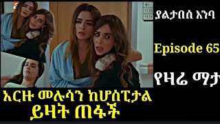 Yaltabese Enba Episode 65 ያልታበሰ እንባ ክፍል 65 አርዙ መሊሳን ይዛት ጠፋች Atronos [upl. by Chaffin]