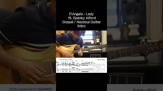 DAngelo  Lady ftSaadiq  Spankey Alford Intro Gospel Neosoul Guitar PRSDGT tab cover [upl. by Luann]