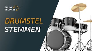 Drumstel stemmen  De basis van een drumstel stemmen  Online Drumles [upl. by Aiekan]