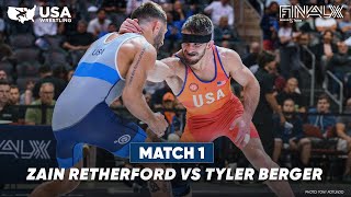 Zain Retherford vs Tyler Berger  2023 Final X Round 1 [upl. by Nerta]