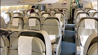 Pakistan International Airlines PIA Business Class PK204 B777300ER from Dubai to Lahore [upl. by Aisyle]