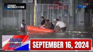 Unang Balita sa Unang Hirit SEPTEMBER 16 2024 HD [upl. by Auqenehs530]