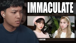 Kep1er 케플러  Younha  Truly Cover by CHAEHYUNampHUENING BAHIYYIH  REACTION [upl. by Airdnaz506]