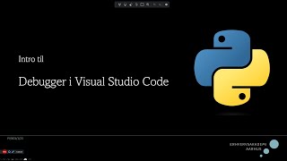 PY001 1 23 Python Debuggeren i VSC [upl. by Marzi]