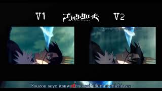 Black Clover Opening 13 Grandeur Version 1 and 2 Comparison READ DESCRIPTION [upl. by Yerg]