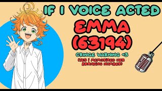 If I Voice Acted Emma  Voice Acting The Promised Neverland  tpn emma tpnemma voiceacting [upl. by Onibas]