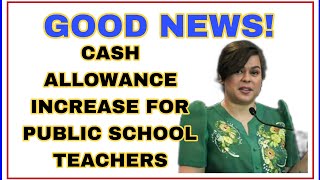 CASH ALLOWANCE FOR TEACHERS SY 20232024 [upl. by Vivl609]