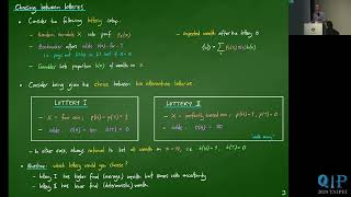 01171430ITExpected Utility Theory and its novel application in Quantum Information Science [upl. by Inahpets980]