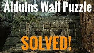 Skyrim REMASTERED  Alduins Wall PUZZLE [upl. by Anyd]